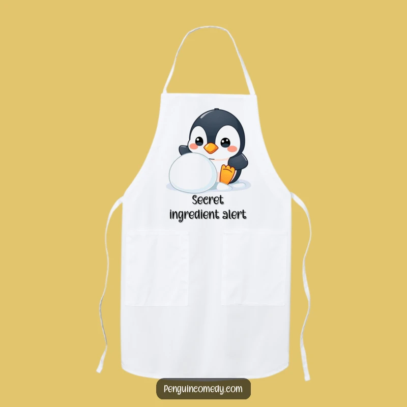 Funny Mischievous Penguin Apron - Cook with Playful Sneakiness Gift