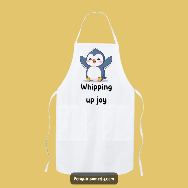 Funny Penguin Flap Apron - Kitchen Excitement Funny Gift