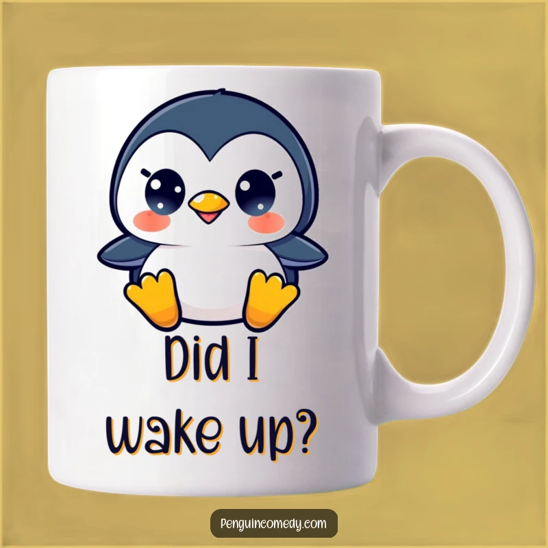 Funny Surprised Penguin Mug - A Hilarious Gift for Penguin Lovers