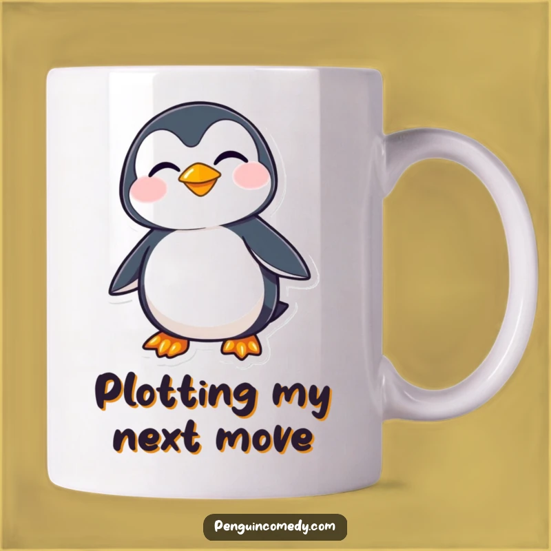 Funny Penguin Grin Mug - Mischief Maker's Perfect Gift!