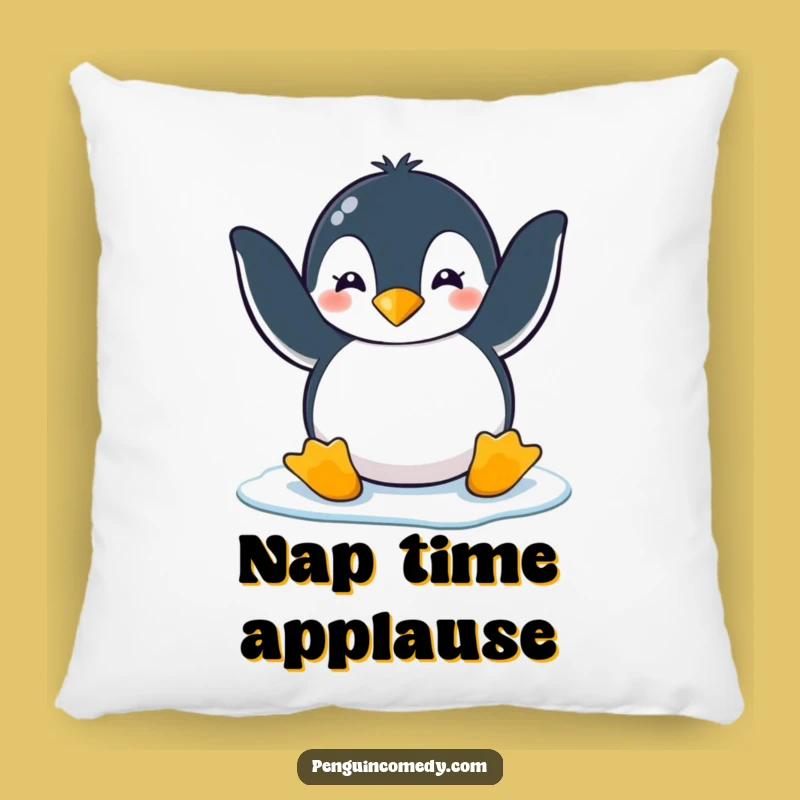 Funny Penguin Ice Clap Pillow: Cozy Comfort Meets Hilarious Penguin's Joy