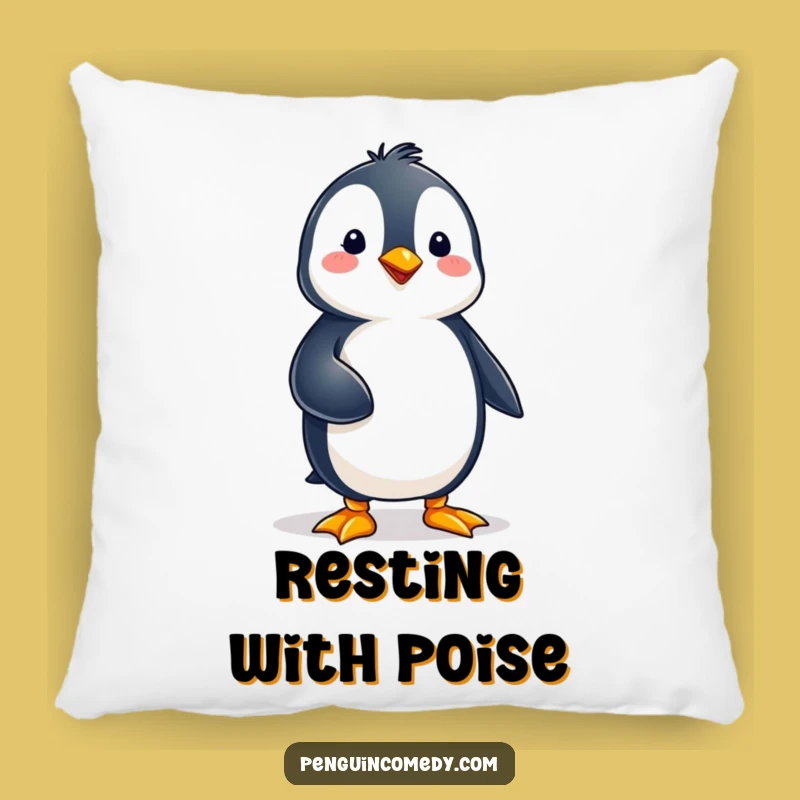 Funny Penguin Balance Pillow - Cozy Comfort and Calm!
