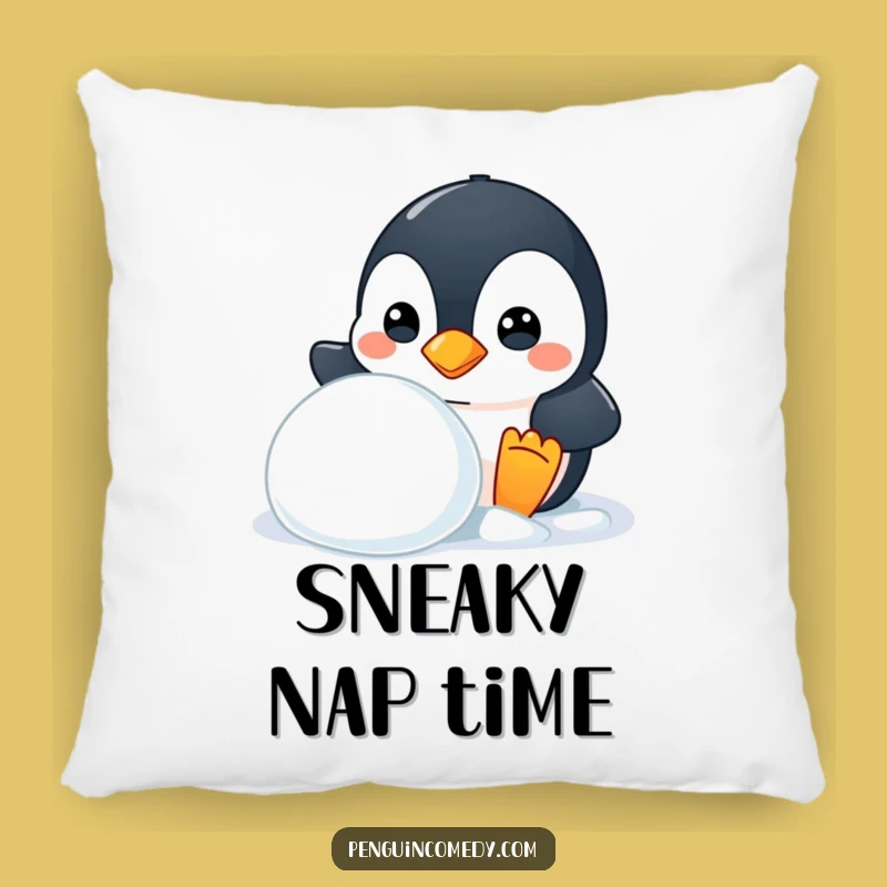 Funny Mischievous Penguin Pillow - Cozy Comfort with a Sneaky Surprise Gift