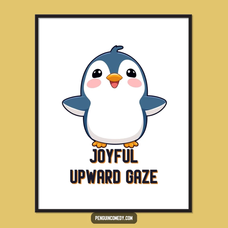 Funny Penguin Joyful Digital Art: Instant Uplifting Download!