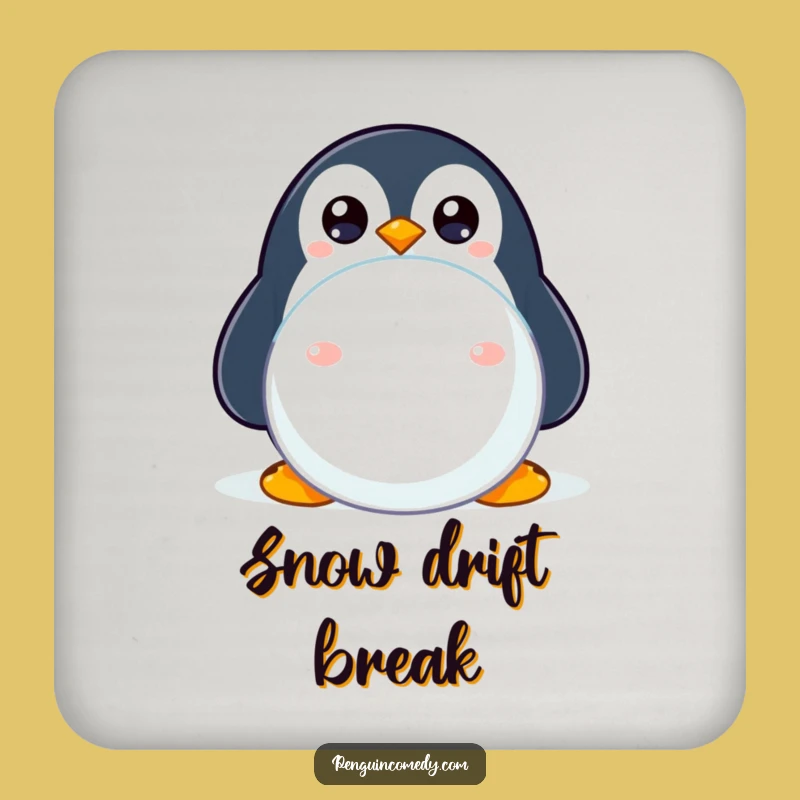 Funny Shy Penguin Coasters: Protect Surfaces with Charm