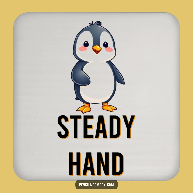 Funny Penguin Balance Coasters - Protect Surfaces with Poise!