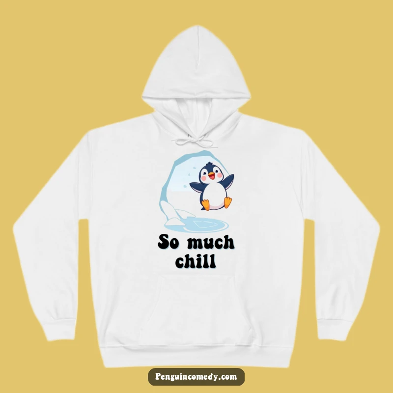 Funny Penguin Jumping Hoodie - Cozy Arctic Fun, Adorable Hilarious Gift!