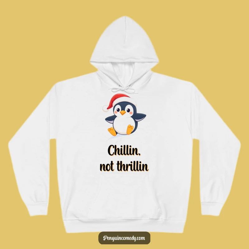 Funny Penguin Santa Hat Hoodie: Cozy Winter Laughs, Ultimate Christmas Gift!