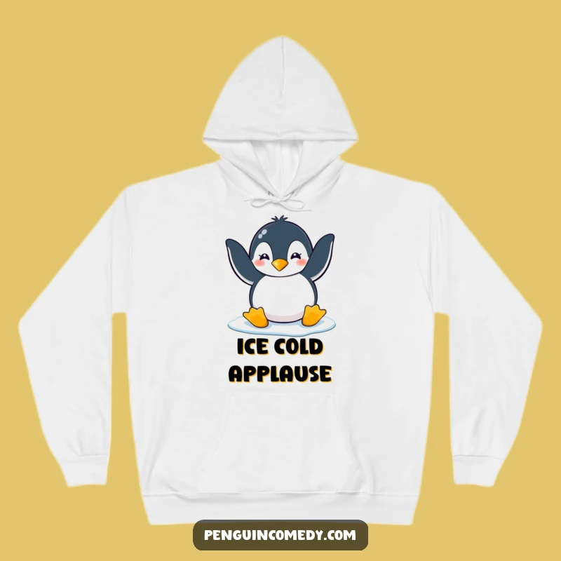 Funny Penguin Ice Clap Hoodie: Cozy Up with This Hilarious Penguin's Cheer