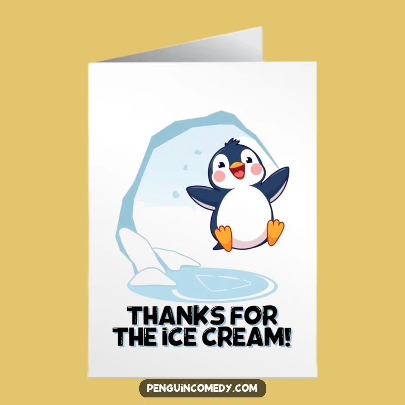 Free Printable Penguin Thank You Card: Thanks a Chilling Amount!