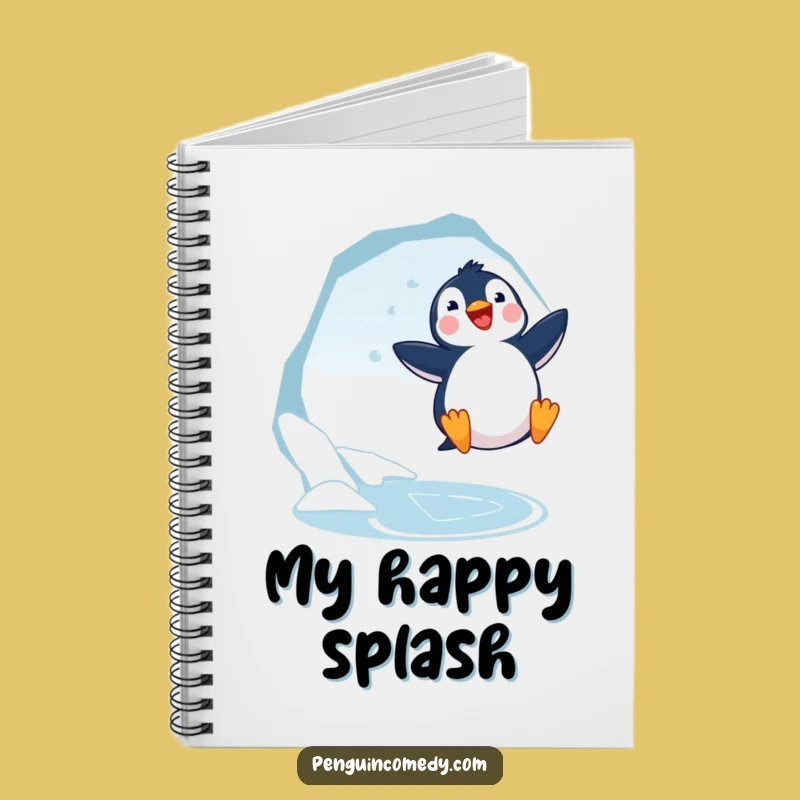 Funny Penguin Jumping Notebook - Arctic Ideas, Cute & Hilarious Journal Gift!