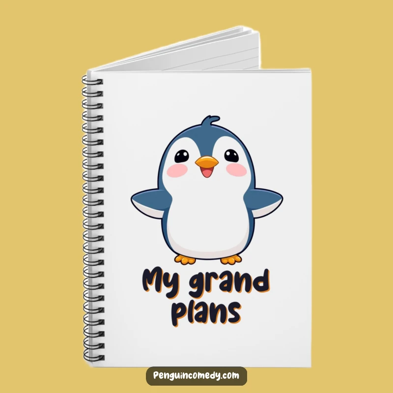 Funny Penguin Joyful Notebook: Journal Your Happiness, Bird Notes!