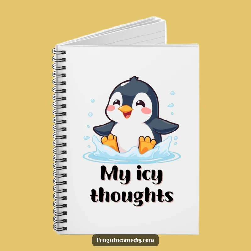 Funny Penguin Splash Notebook: Jot Down Fun, Perfect Gift for Thinkers!