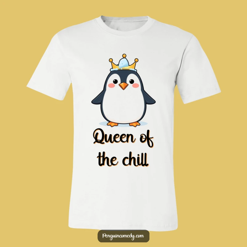 Funny Happy Penguin Crown T-Shirt - Wear Your Joyful Ice Crown Gift