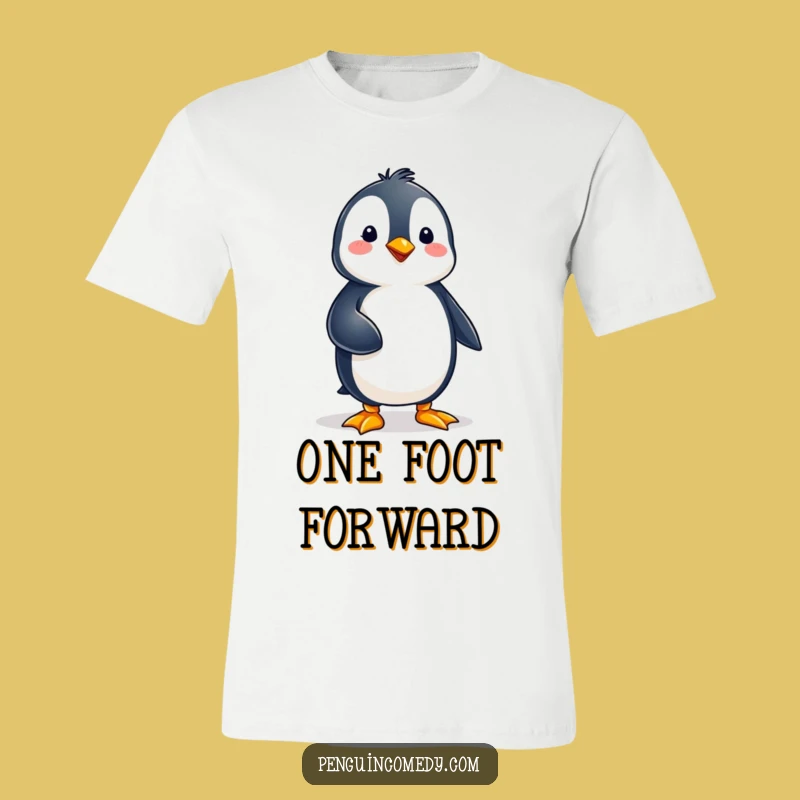 Funny Penguin Balance Tee - Wear Your Steadiness with Pride!