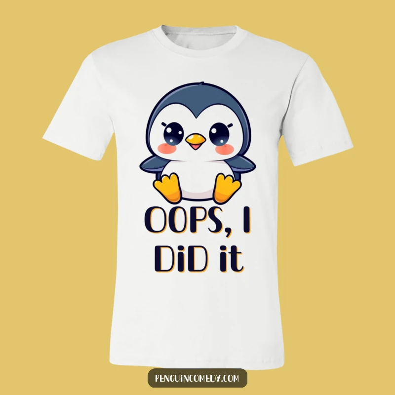 Funny Surprised Penguin T-Shirt - The Ultimate Hilarious Penguin Apparel Gift